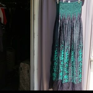 Strapless summer dress